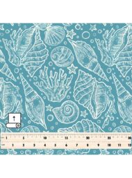 Shell ocean and sky style with blue, white colors - Image 5