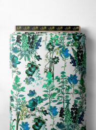 Leaf flower style with green,blue colors