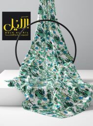 Leaf flower style with green,blue colors - Image 2