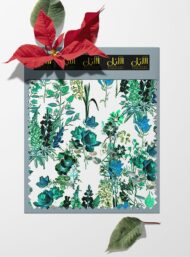 Leaf flower style with green,blue colors - Image 6