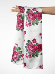 Rose flower style with pink,green colors - Image 3