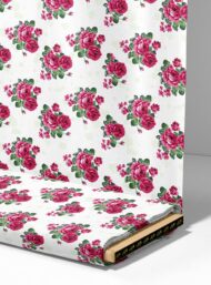 Rose flower style with pink,green colors - Image 4