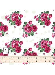 Rose flower style with pink,green colors - Image 5