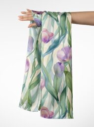 Petal flower style with green,pink colors - Image 3