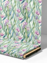 Petal flower style with green,pink colors - Image 4