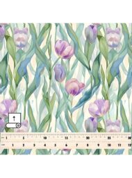 Petal flower style with green,pink colors - Image 5