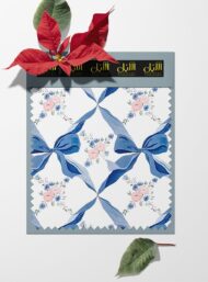 Bow flower style with blue,pink colors - Image 6