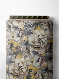 Petal flower style with grey,yellow colors