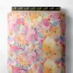 Petal flower style with pink,orange colors