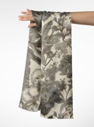 Petal flower style with grey,white colors - Image 3