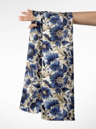 Petal flower style with blue,white colors - Image 3