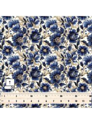 Petal flower style with blue,white colors - Image 5
