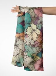 Petal flower style with pink,green colors - Image 3