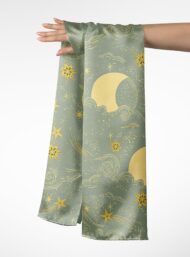 Moon nature style with grey, yellow colors - Image 3