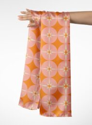Star flower style with orange, pink colors - Image 3