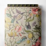 Leaf flower style with pink,green colors