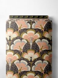 Petal flower style with pink,white colors