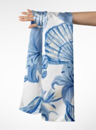 Shell ocean and sky style with blue, white colors - Image 3