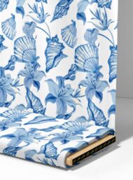 Shell ocean and sky style with blue, white colors - Image 4