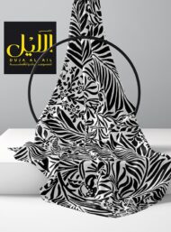 Leaf flower style with black, white colors - Image 2