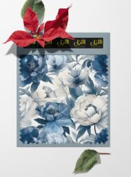 Petal flower style with blue,white colors - Image 6