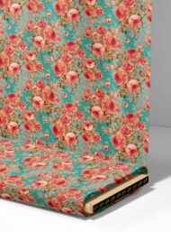 Rose flower style with pink,green colors - Image 4