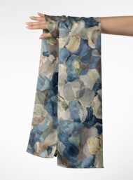 Petal flower style with blue,white colors - Image 3