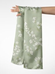 Bloom flower style with green, white colors - Image 3