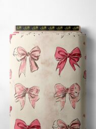 Bow flower style with pink,red colors