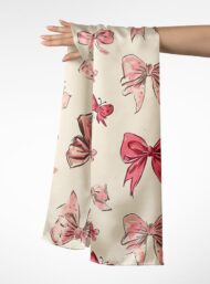 Bow flower style with pink,red colors - Image 3