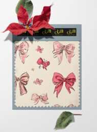 Bow flower style with pink,red colors - Image 6
