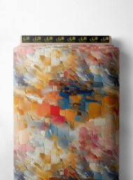 Color abstract style with orange,blue colors