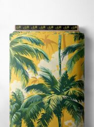 Palm nature style with green, yellow colors