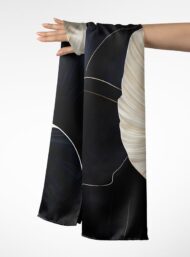 Petal flower style with black, white colors - Image 3