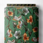 Petal flower style with green,orange colors