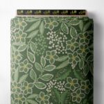 Leaf flower style with green,white colors