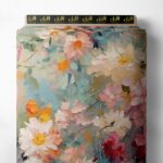 Petal flower style with pink,yellow colors