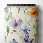 Bloom flower style with pink,purple colors