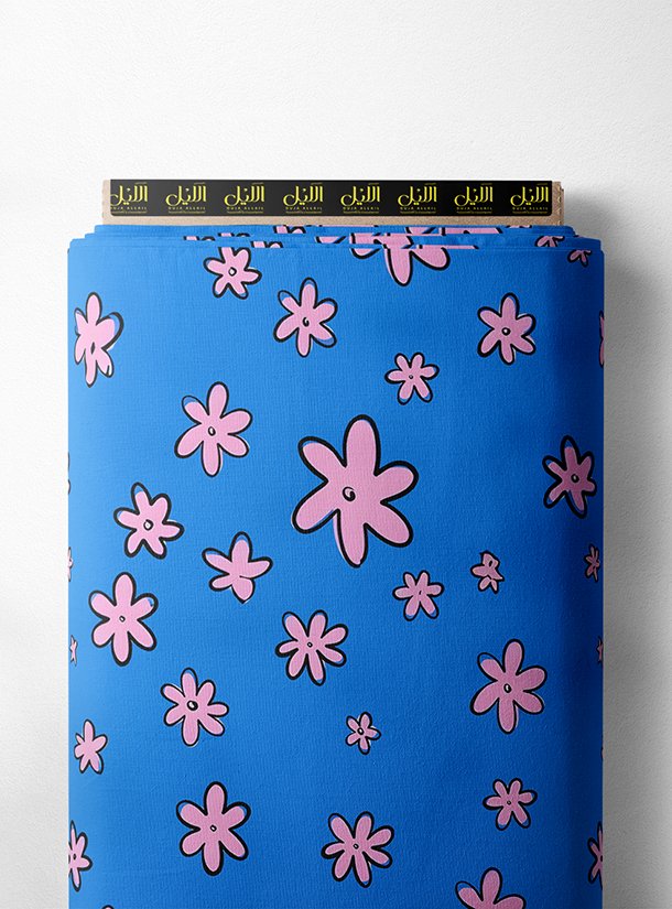 LAI01-2051_1.jpg Bloom flower style with pink, blue colors - Image 1