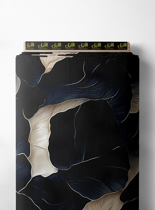 LAI01-2054_1.jpg Petal flower style with black,white colors - Image 1