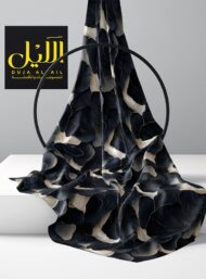 Petal flower style with black,white colors - Image 2