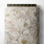 Petal flower style with white,grey colors