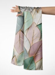 Leaf nature style with green,pink colors - Image 3