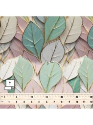 Leaf nature style with green,pink colors - Image 5