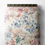 Bloom flower style with pink,green colors