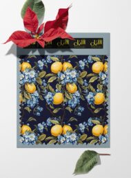 Lemon flower style with yellow,blue colors - Image 6