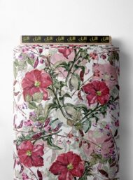 Petal flower style with red,green colors