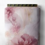 Bloom flower style with pink,white colors