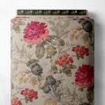 Petal flower style with red,green colors