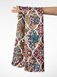 Bloom flower style with brown,blue colors - Image 3